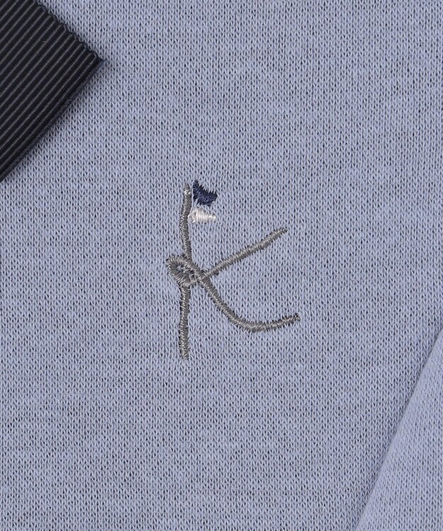 組曲 KIDS 【150-160cm】リボンタイ ワンピース ダスティブルー系