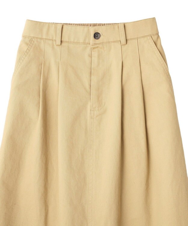 YECCA VECCA 異素材MIXロングスカート Beige