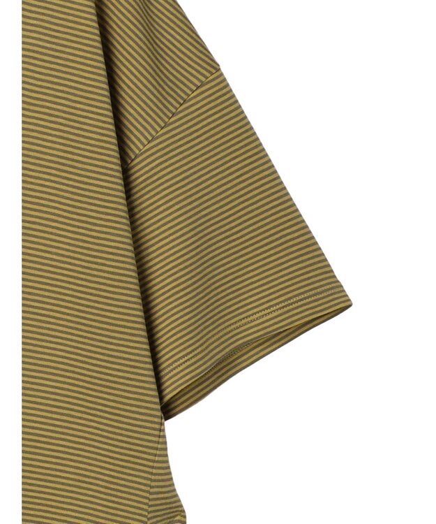 AMERICAN HOLIC 接触冷感裾ラウンドカットプルオーバー Border Yellow