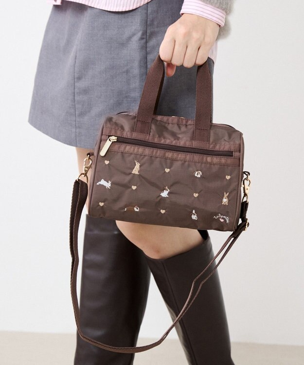 LeSportsac EVERYDAY SM SATCHEL/バニーエンブロイダリー バニーエンブロイダリー