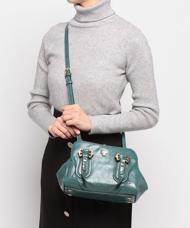 ANNA SUI ディディオン 2wayバッグ ターコイズ