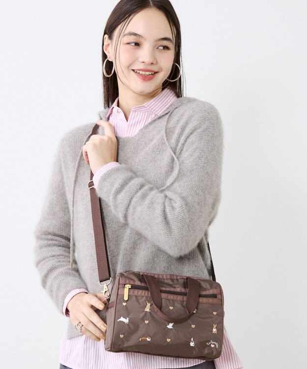 LeSportsac EVERYDAY SM SATCHEL/バニーエンブロイダリー バニーエンブロイダリー