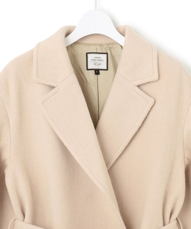 J.PRESS YORK STREET 【WOMEN】メルトン ガウンコート ベージュ系