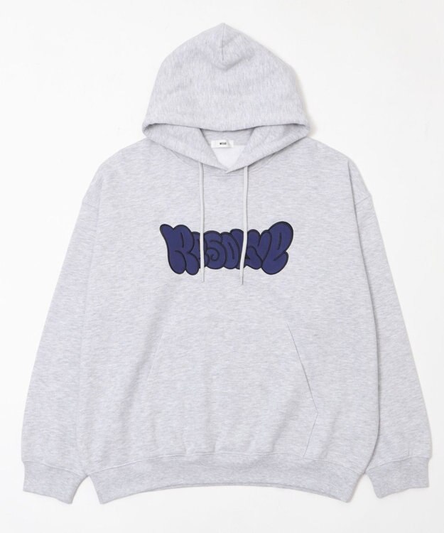 WEGO 【ユニセックス着用ITEM/SMLサイズ展開】グラフィックロゴプルパーカー グレーその他