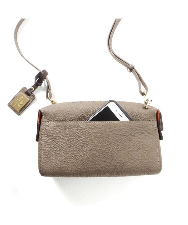 PELLE BORSA シンプルショルダーポシェット Reinette レネット 4717 トープ