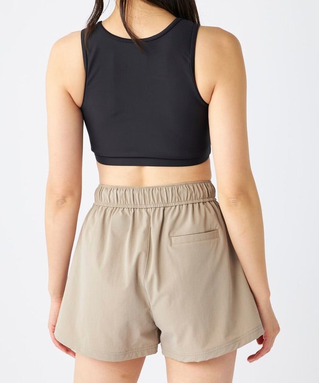 OP／FILA 【Kappa】ラッシュパーカー・ボードショーツ付き　4点セット水着 サンドベージュ