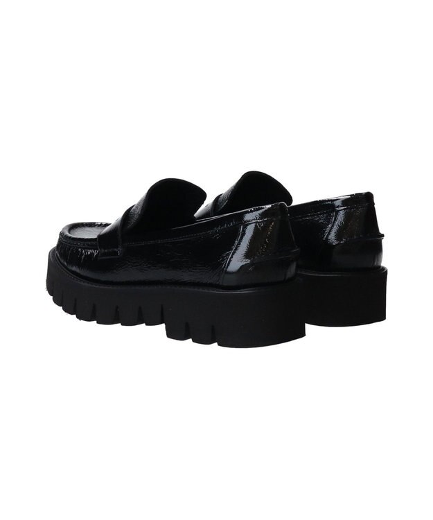 INTER-CHAUSSURES 【PASCUCCI】エクストラライトソールローファー ブラックエナメル