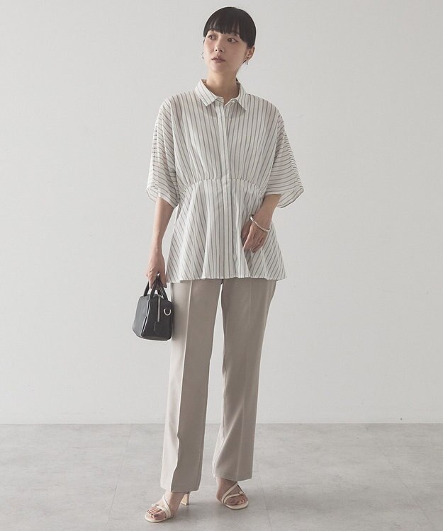 AMERICAN HOLIC 【予約】【マルチ機能】スリムスラックスパンツ Light Beige