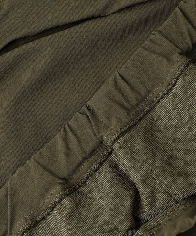 PW CIRCULUS 【 伸縮性あり 】【WOMEN】シャーリングアノラック ブルゾン カーキ系