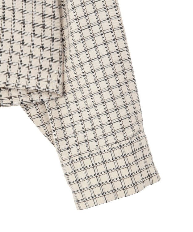 AMERICAN HOLIC ミニチェックショート丈シャツ Ivory