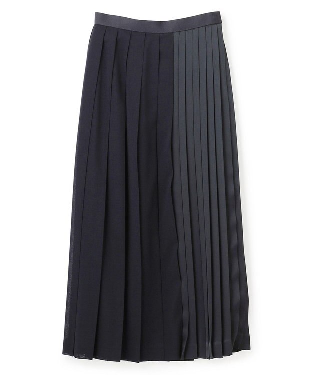 BEIGE， MOYE / プリーツスカート Navy×Navy