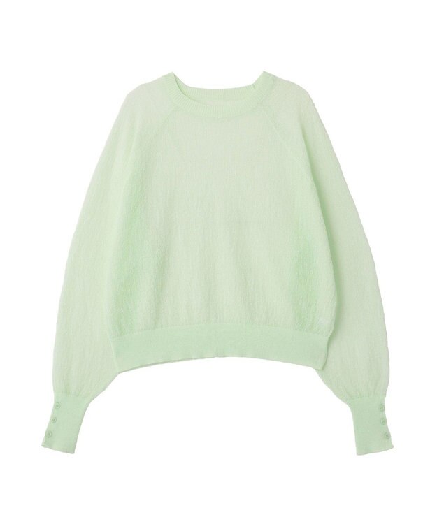 CRAFT STANDARD BOUTIQUE ジョーゼットシアーニットプルオーバー Light Green
