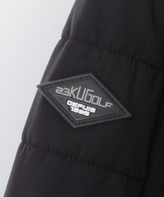 23区GOLF 【MEN/キングサイズ】【防風/撥水/ストレッチ】【袖取り外しで2WAY】キルティング ブルゾン ブラック系