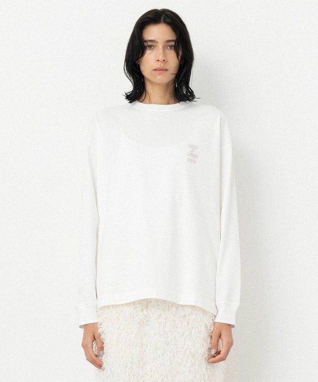 NAVE 【xNAVE】Six Sence Recordコラボ グラフィックロングスリーブT アイボリー系