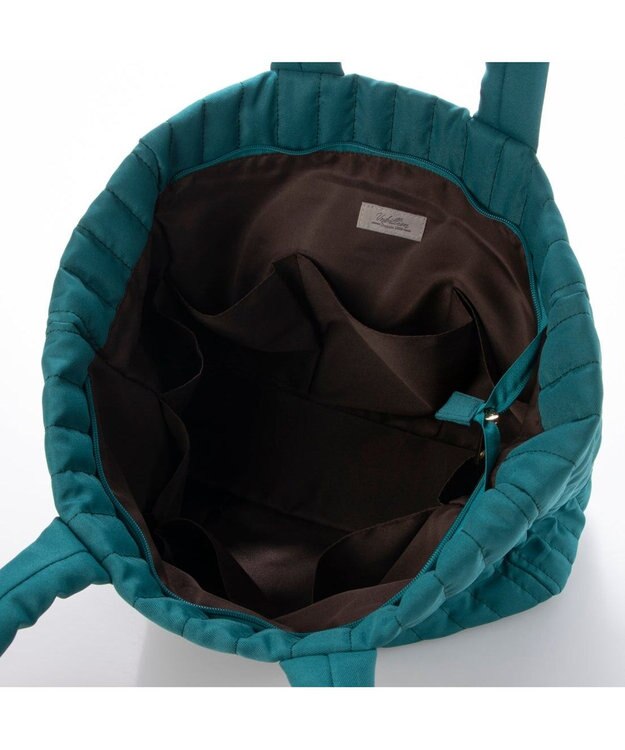 UNBILLION カシュカシュ cachecache / ビッグキルト刺繍親子トートバッグ グリーン