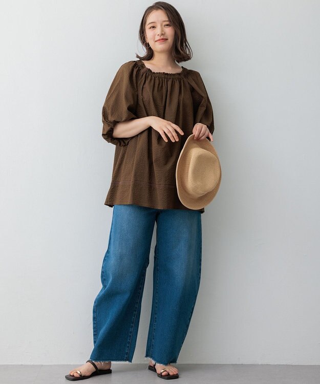 23区 【CLASSY.6月号掲載】ビジュー フラット サンダル ブラック系