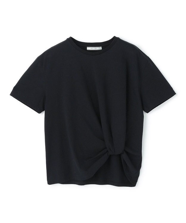 BEIGE， CERUSSITE / フォルムタック ドレープTシャツ Black