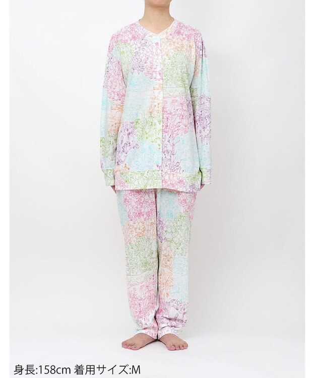 tsumori chisato SLEEP ツモリチサト パジャマ 長袖 長ズボン 綿100%(本体) 接結天竺素材 レディース UDX503 /ワコール ピンク