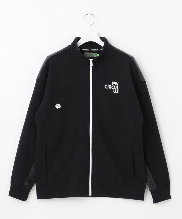 PW CIRCULUS 【MEN】ジャージー スタンド ジップアップ ブルゾン ブラック系