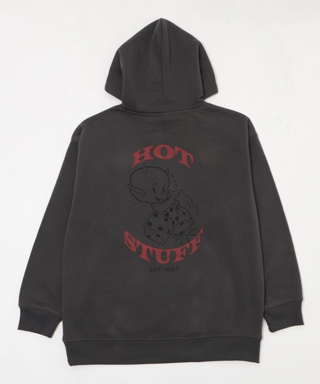 WEGO 【ユニセックス着用ITEM/裏起毛】HOTSTUFFグラフィックプルオーバー スミクロ