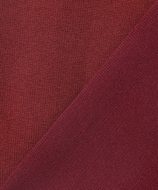 Feroux 【洗える・アンサンブル】パールポイントアンサンブル ニット ワイン系