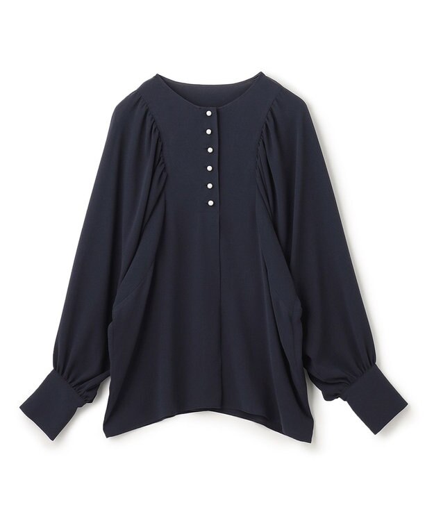 BEIGE， IRIS / ブラウス Navy