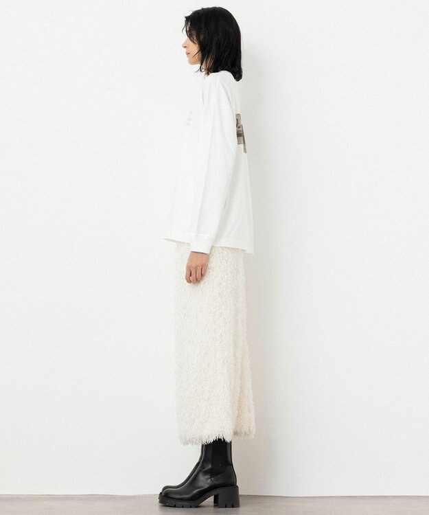 NAVE 【xNAVE】Six Sence Recordコラボ グラフィックロングスリーブT アイボリー系