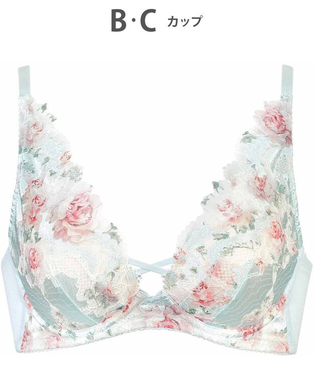 WACOAL 【重力ケアブラ】 ノンワイヤーブラ バストを重力から守る まる胸をキープ ラクなつけごこち Gカップまで対応 大きいサイズ レディース BXB194 /ワコール サックス