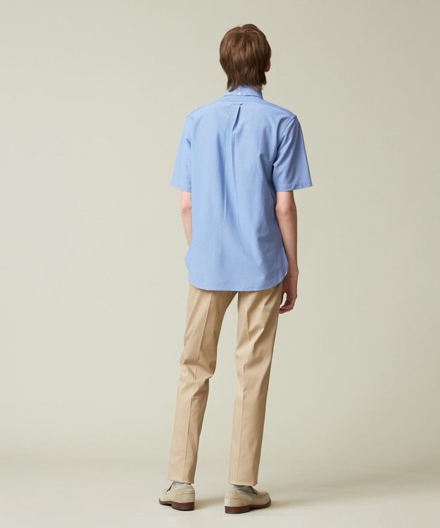 J.PRESS MEN 【夏に嬉しい高機能】カノコインレイ マイクロストライプパッチポケット シャツ/B.D. ブルー系1