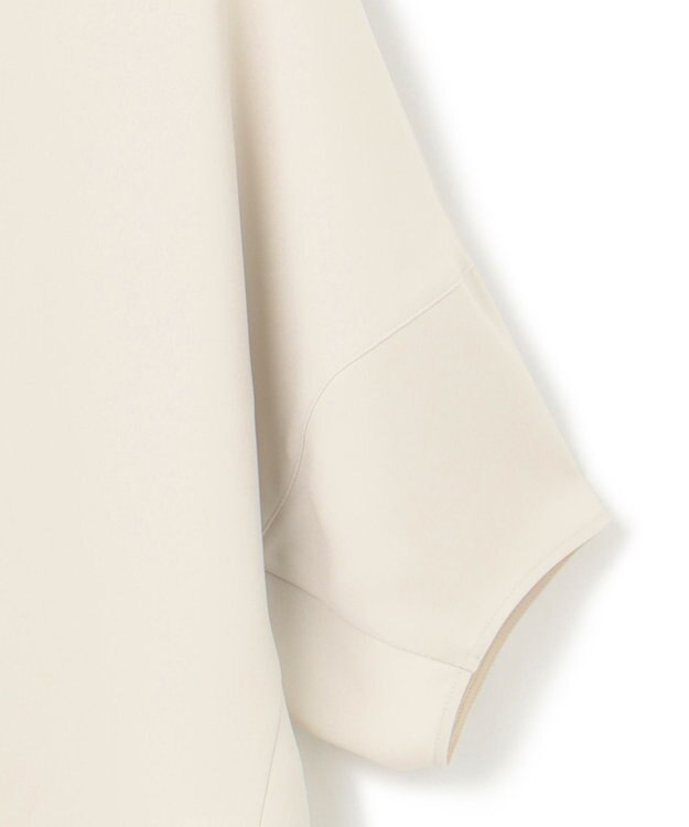 23区 L 【吸水速乾/UVカット/接触冷感】ストレッチジョーゼット ランタンスリーブ カットソー ベージュ系