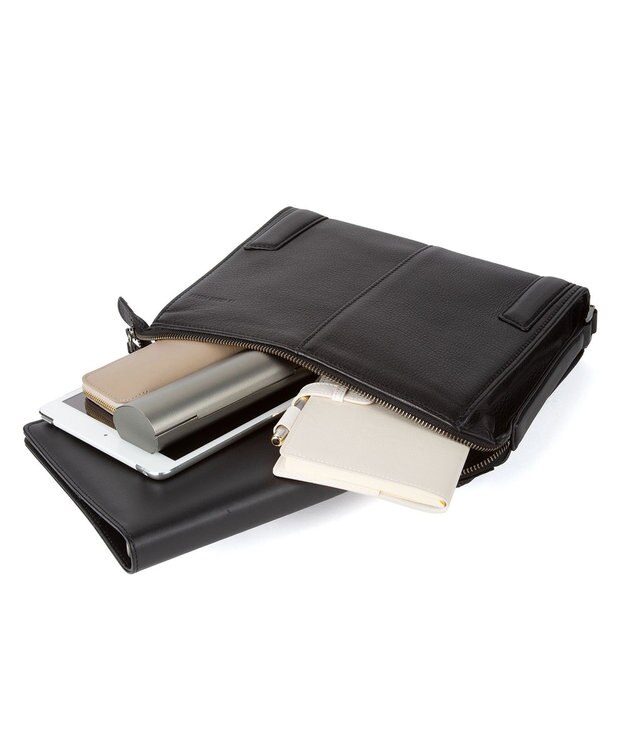 ACE BAGS & LUGGAGE LO HOMME PRESSE アルカイックソフト 本革 セカンドバッグ 71781 ロ・オム・プレッセ ブラック