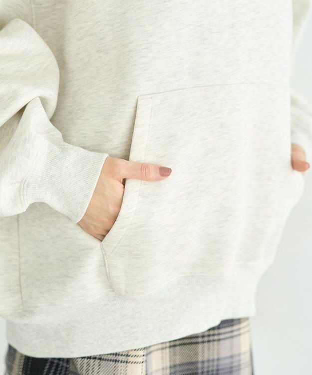 earth music&ecology アソートロゴフーディー Oatmeal