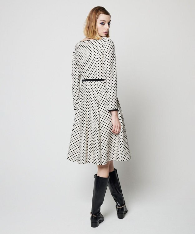 TOCCA 【洗える！】CLOVER STAMP ドレス ベージュ系5