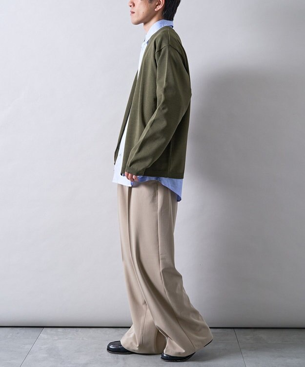 CRAFT STANDARD BOUTIQUE ドライニットカーディガン Khaki