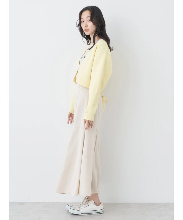 earth music&ecology バックリボンボレロ Light Yellow