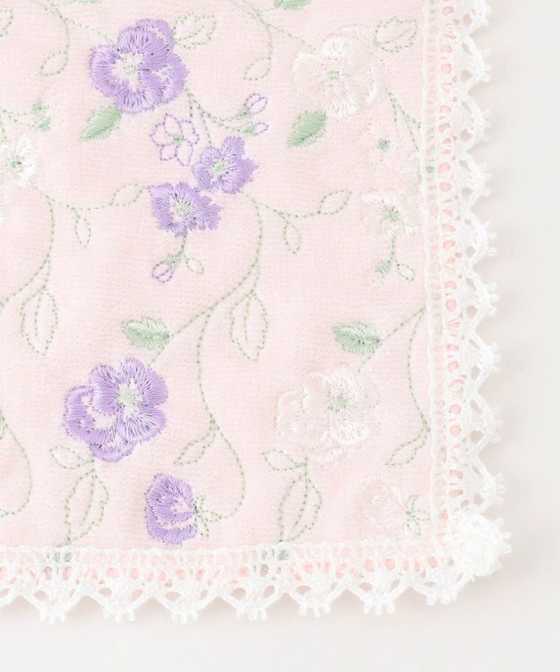 TOCCA VINE FLOWER TOWELCHIEF タオルハンカチ ピンク系