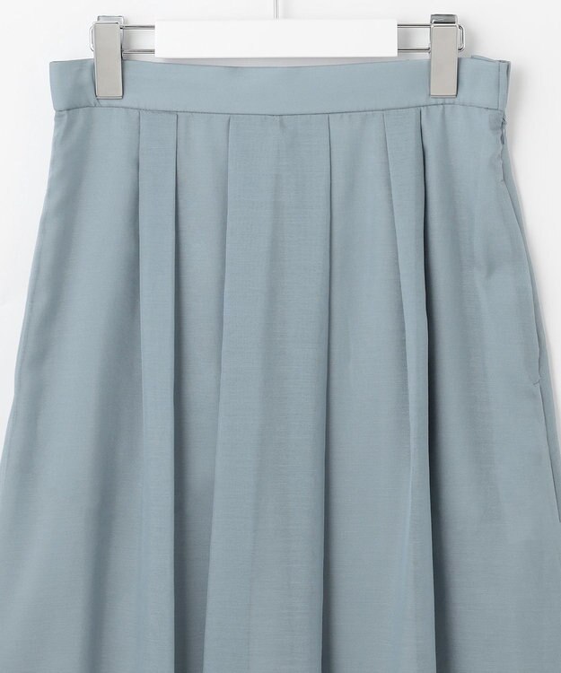 J.PRESS LADIES S 【WEB限定カラーあり・洗える】 ブライトスパンボイル スカート サックスブルー系