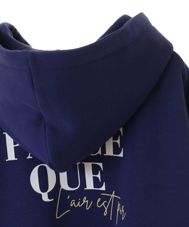 earth music&ecology アソートロゴフーディー Blue