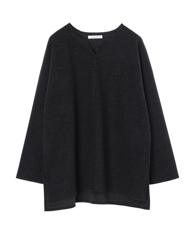 Green Parks 圧縮ポンチキーネックチュニック Dark Gray Mixture