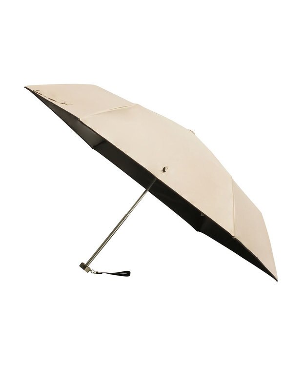 MOONBAT POLO RALPH LAUREN（ポロ ラルフローレン）晴雨兼用日傘 バイカラー 遮光率100% 遮熱 UV ベージュ