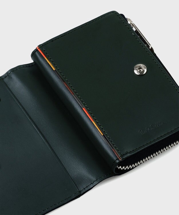Paul Smith ブライトストライププラー SS24 コイン＆キーケース ブラック