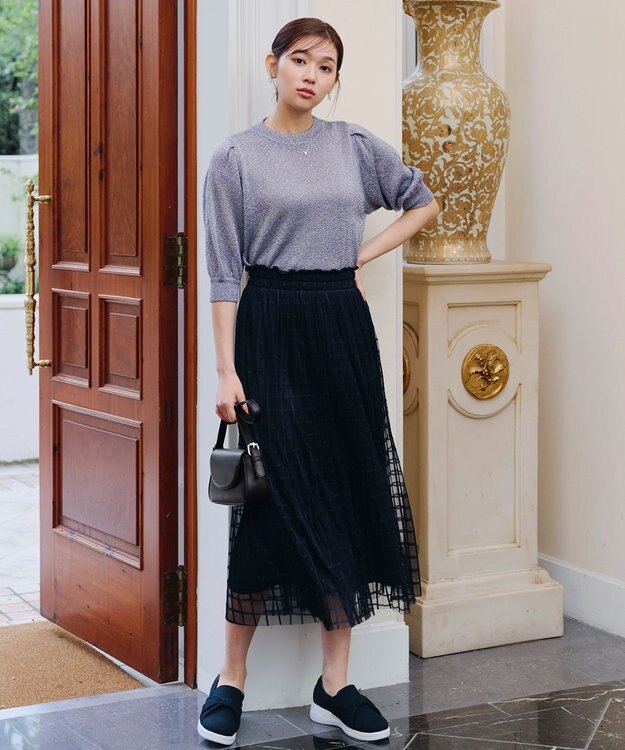 Tiaclasse 【安田美沙子さん着用・2TYPE肩紐/ショルダー&斜め掛け】フラップミニバッグ ブラック(プレーン）