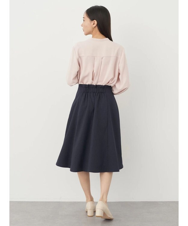 earth music&ecology すきな丈フレアスカート Navy