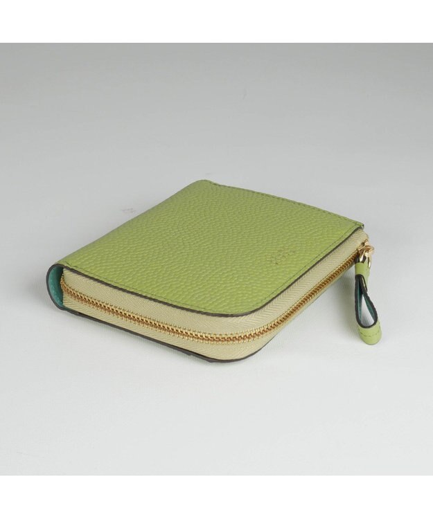 PELLE BORSA L字ファスナーミニ財布 Fine Goods フィーネグッズ 5444 レタスグリーン