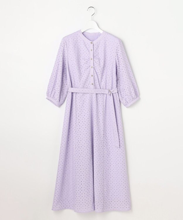 ANY SIS エンブロイダリー ワンピース ラベンダー