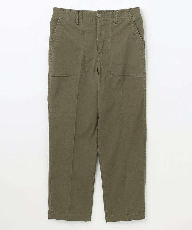 ANY 【ウエストゴム/ストレッチ】スタイリッシュベイカーパンツ カーキ