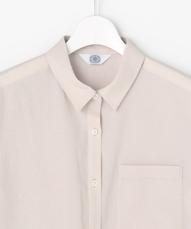 J.PRESS LADIES S 【WEB限定】アキハ BREEZE COOL シャツ ブラウス グレージュ系