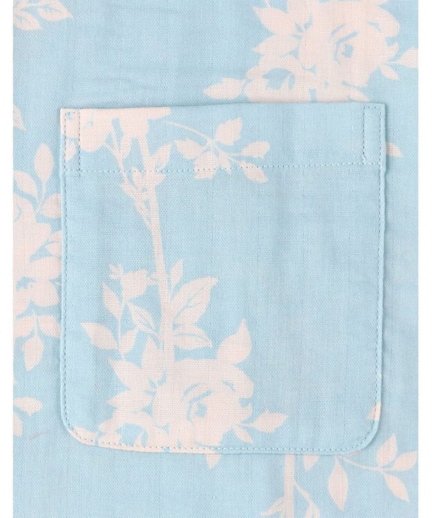 Wing パジャマ 長袖 長ズボン 綿100%(本体) レディース EP7041 ウイング／ワコール サックス