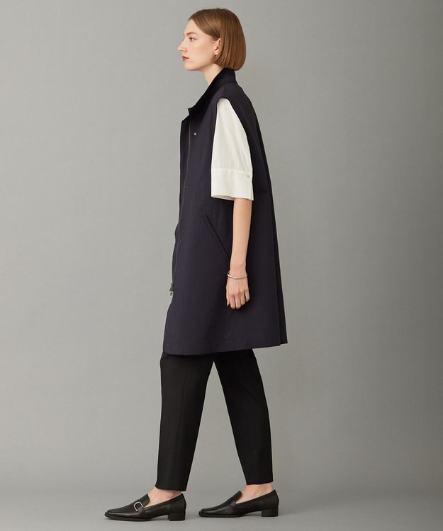 ICB ボンディングツイル スリーブレスアウター ネイビー系