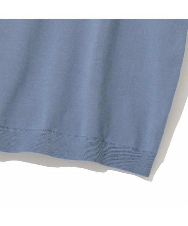 ZERO HALLIBURTON ニットモックネックTシャツ ZHG-M5S9b 82959 ライトブルー